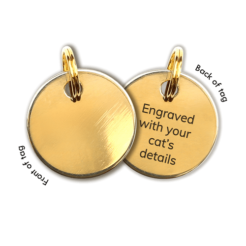 Cat ID Tag - Custom Engraved