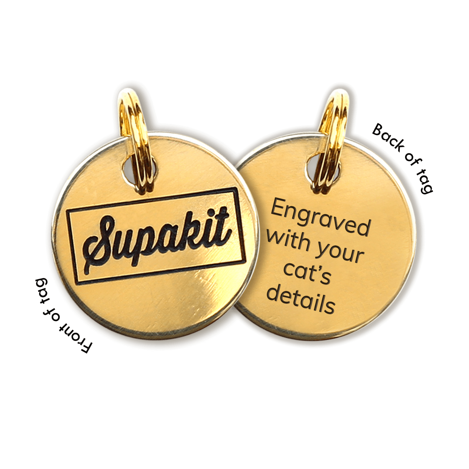 Cat ID Tag - Custom Engraved